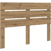 vidaXL Hoofdbord Artisan Eiken Bewerkt hout
