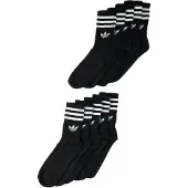 Adidas Sokken '3-STRIPES CREW 10 PAIRS' zwart / wit