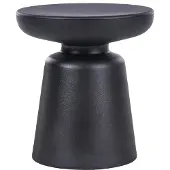 Beliani TOFET - Bijzettafel - Zwart - Synthetisch materiaal