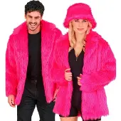 Widmann Bontjas Pluche Neon Roze - Maat S-M