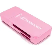 Transcend TS-RDF5R Externe geheugenkaartlezer USB-A 3.2 Gen 1 Roze