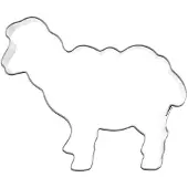 Orion - Stalen Koekjesuitsteker - Lammetje - 7 cm - RVS