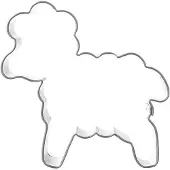 Orion Stalen schaap koekjesvormpje 5 cm