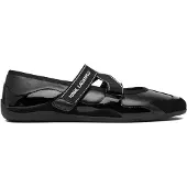 Karl Lagerfeld Ballerina met riempjes zwart / wit