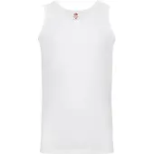 Fruit Of The Loom Heren Valueweight Athletic Vest Top (Wit)