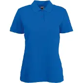 Fruit Of The Loom Vrouwen Dames-Fit 65/35 Poloshirt Korte Mouwen (Royaal Blauw)