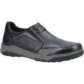 Hush puppies Leren herenschoenen Fletcher (Zwart)