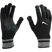Nike Herfst Grijze Gebreide Handschoenen (Zwart)