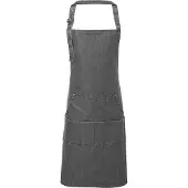 Premier Unisex Volwassenenschort met zakken (Grijze Denim)