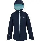 Regatta Dames/Dames Birchdale II Waterdichte Jas (Marine/Icy Morn)