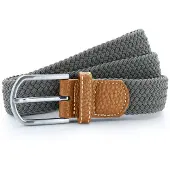 Asquith & Fox Heren Geweven Braid Stretch Tailleband (Slate)