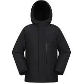 Mountain Warehouse Kinder/Kinder Noah Borg Gevoerd Waterdicht Jasje (Zwart)