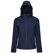Regatta Venturer Jas met Kap en Zachte Shell Jas voor heren (Marine/Navy)