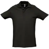 Sols Heren Lente II Korte Mouw Zwaarlijvig Poloshirt (Zwart)