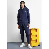 Nike Heren Sportswear Club Fleece Hooded Tracksuit in Navy