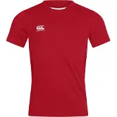 Canterbury Unisex T-shirt Club Dry voor volwassenen (Rood)