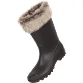 Mountain Warehouse Dames/Dames Faux Fur Gevoerde Wellington Laarzen (Beige)