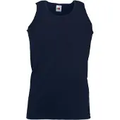 Fruit Of The Loom Heren Atletisch Mouwloos Hemd / Tanktop (Donker Marine)