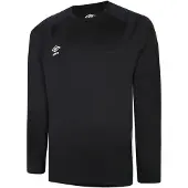 Umbro Heren Gebreide Rugby Raglan Top (Zwart)