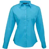 Premier Dames/Dames Shirt Met Lange Mouwen (Turquoise)