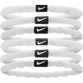 Nike Flex Haardband (Verpakking van 6) (Wit/Zwart)
