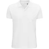 Sols Heren Planet Pique Organisch Poloshirt (Wit)