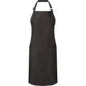 Premier Unisex Volwassenen Biologisch Fairtrade Gecertificeerd Denim Schort (Zwart)