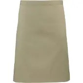 Premier Dames/Dames Mid-Length Apron (Pakket van 2) (Khaki)