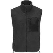 Sols Fury Sherpa Body Warmer voor volwassenen (Koolstof/grijs/zwart)