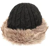 Mountain Warehouse Vrouwen/dames Faux Fur Winter Hat (Houtskool)