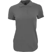 Sols Dames/dames Perfect Pique Poloshirt met korte mouwen (Donkergrijs)