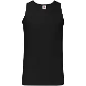 Fruit Of The Loom Unisex Adult Valueweight Athletic Tank Top (Zwart)