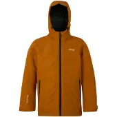 Regatta Frelton Waterdichte Jas voor Kinderen/Kinderen (Pompoen Spice/Zwart)