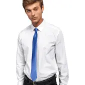 Premier Kleuren Heren Satin Clip Tie (Koninklijk)