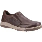Hush puppies Leren herenschoenen Fletcher (Koffie)
