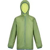 Regatta Groot Buitenshuis Kinderen/Kinderen Lever II Packaway Rain Jacket (Pikant groen)