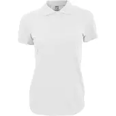 Sols Dames/dames Perfect Pique Poloshirt met korte mouwen (Wit)