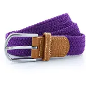 Asquith & Fox Heren Geweven Braid Rekbare Riem (Paars)