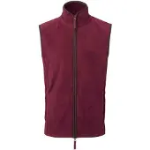 Premier Heren Artisan Fleece Gilet (Bourgogne/Bruin)