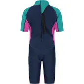 Mountain Warehouse Wetsuit met contrasterende panelen voor kinderen (Druif)