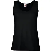 Fruit Of The Loom Dames / Vrouwen Dames-Fit Valueweight Hemd (Zwart)