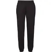 Fruit Of The Loom Heren klassieke joggingbroek met elastische zoom (Zwart)