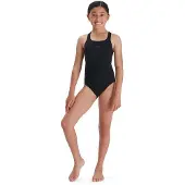 Speedo Meisjes Medalist Eco Endurance+ Eendelig Badpak (Zwart)