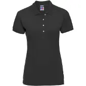 Russell athletic Russell Dames/dames Stretch Short Sleeve Polo Shirt (Zwart)