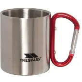 Trespass Bruski Carabiner Clip Reisbeker/Mok (Zilver)