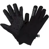 Regatta Lichtgewicht kinderhandschoenen Grippy II (Zwart/Donkergrijs)
