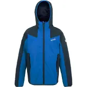 Regatta Volcanics Reflecterende Waterdichte Jas voor Kinderen/Kinderen (Marine/Snorkelblauw)