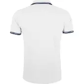 Sols Heren Pasadena getipt korte mouw Pique Polo Shirt (Wit/Zwaar)