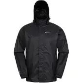 Mountain Warehouse Heren Pakka II Waterdichte Jas (Zwart)