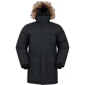 Mountain Warehouse Heren Antarctic Extreme Waterdichte Donzen Jas (Houtskool)